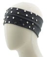 Haarband kleine studs grijs op een model hoofd