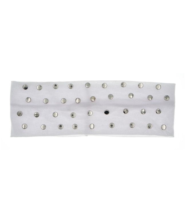 Haarband kleine studs wit