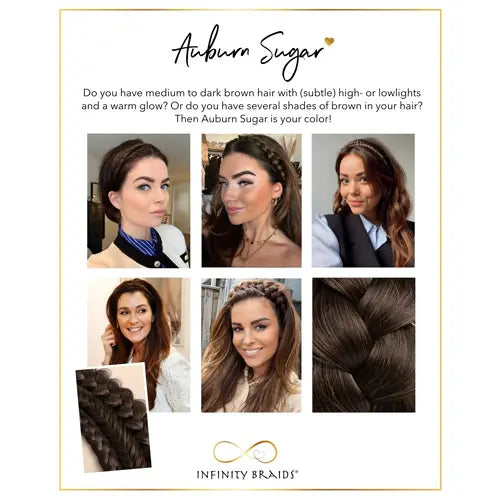 Infinity Braids - vlecht haarband - Lizzy - Auburn Sugar