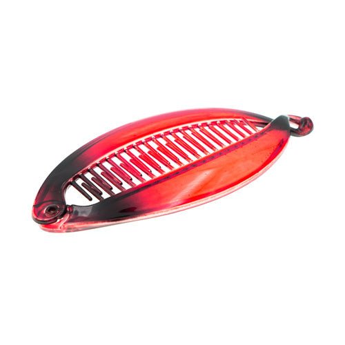 Bananenklem transparant rood