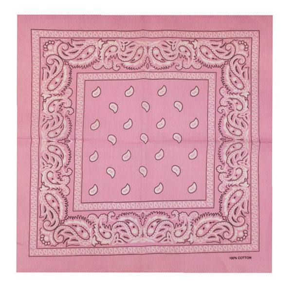 Bandana patroon roze wit