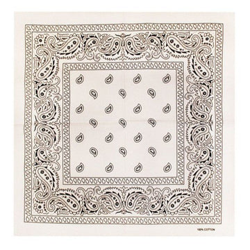 Bandana patroon wit zwart