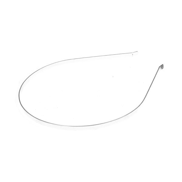 Diadeem basic metaal zilverkleurig
