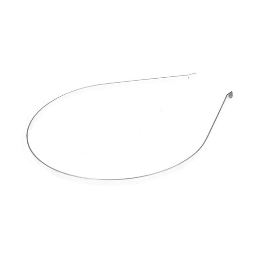Diadeem basic metaal zilverkleurig