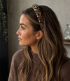 Diadeem stof panterprint