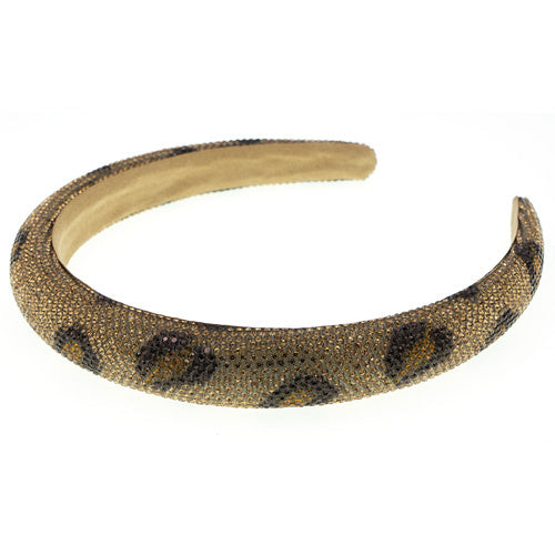 Diadeem panterprint glitter
