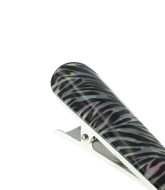 Duckklem zwart wit zebra