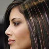 Haar glitter extension paars