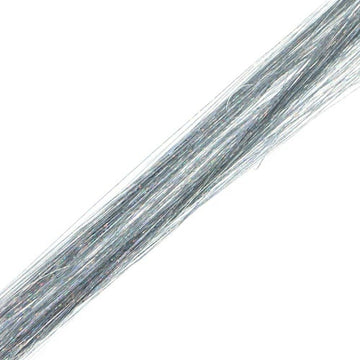 Haar glitter extension zilverkleurig