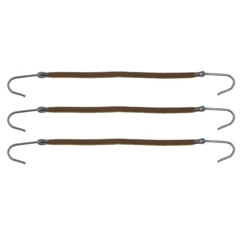 Haak elastiek set van 3 stuks bruin