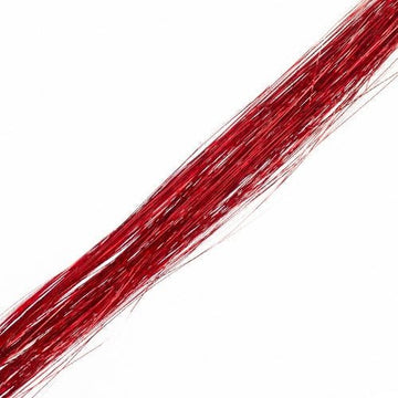 Haar glitter extension rood