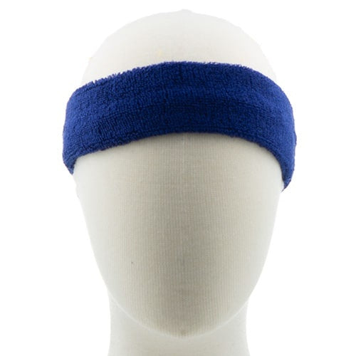 Haarband badstof blauw