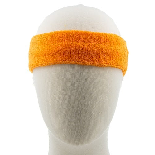 Haarband badstof oranje