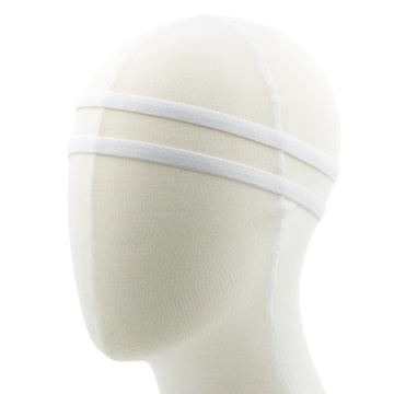 Haarband elastisch sport wit 2 stuks