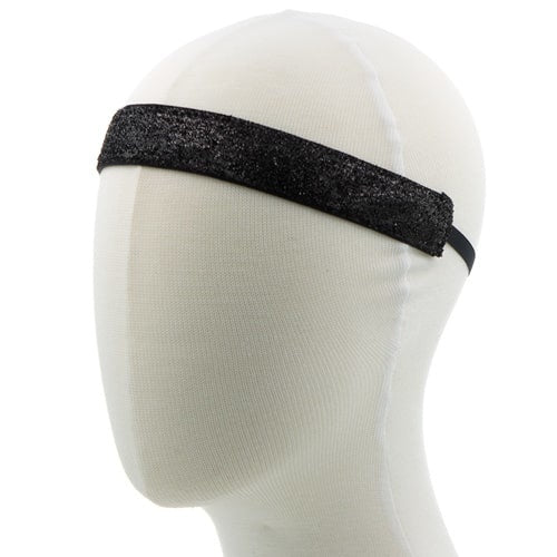 Haarband glitter velours zwart