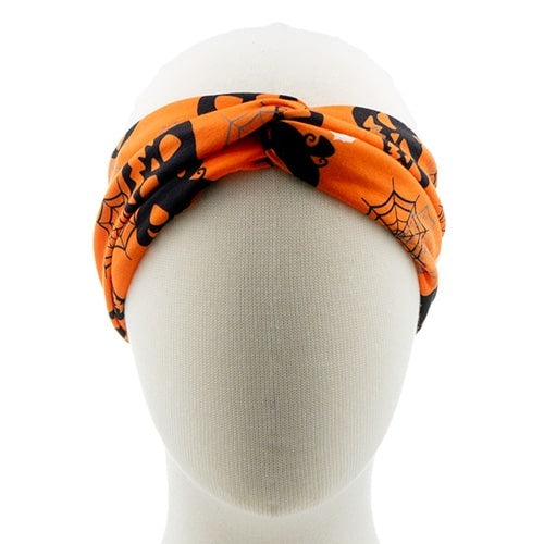 Haarband Halloween pompoen oranje