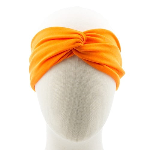 Haarband katoen lus oranje