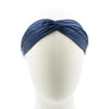 Haarband satijn lus blauw