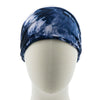 Haarband tie dye smal blauw