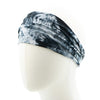 Haarband tie dye smal grijs