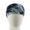 Haarband tie dye smal grijs