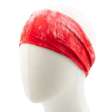 Haarband tie dye smal rood