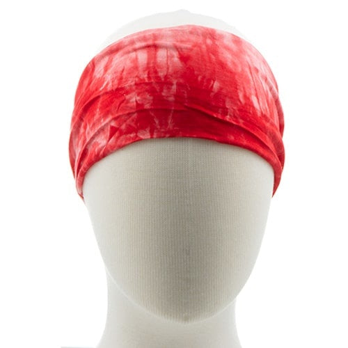 Haarband tie dye smal rood