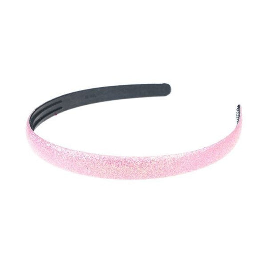 Zalmkleurige glitter diadeem