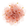 Haarbloem goudkleurige stip roze