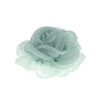Haarbloem organza mintgroen