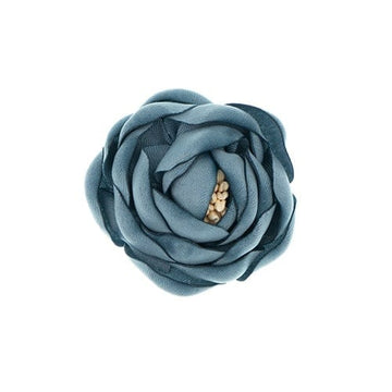 Haarbloem satijn klein blauw
