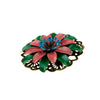 Haarbloem Urban Hippies roze groen