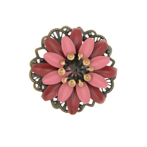 Haarbloem Urban Hippies roze rood