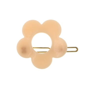 Haarclip flower power crème