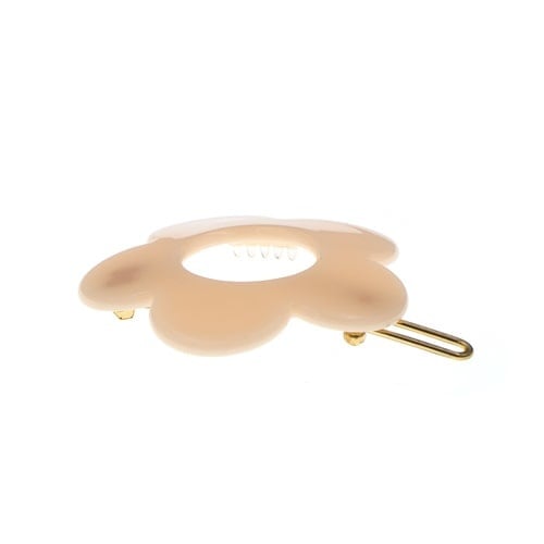 Haarclip flower power crème