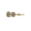 Haarclip goudkleurig viool