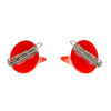 Haarclip Halloween duivel rood 2 stuks