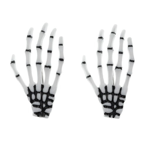 Haarclip Halloween handbone 2 stuks