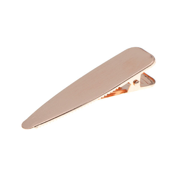 Haarclip koperkleur ovaal