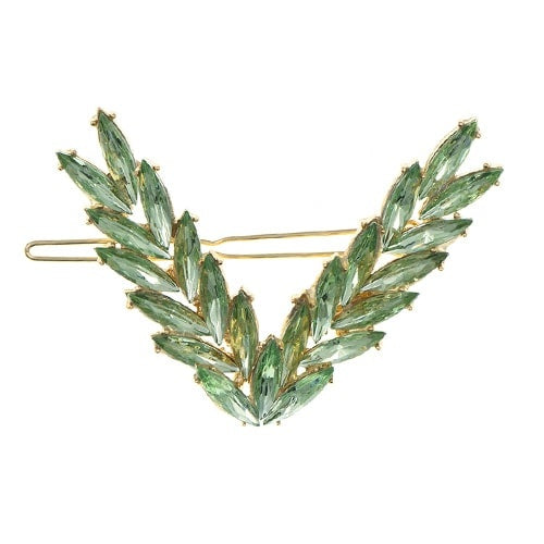 Haarclip lauwerkrans groen