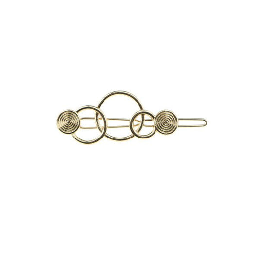 Haarclip luxe cirkels goudkleurig