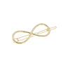 Haarclip luxe goudkleurig infinity
