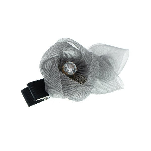 Haarclip Me Lady bloem grijs