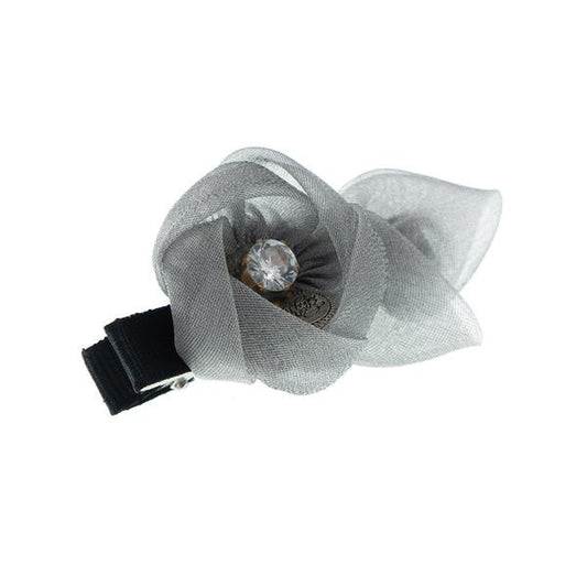 Haarclip Me Lady bloem grijs