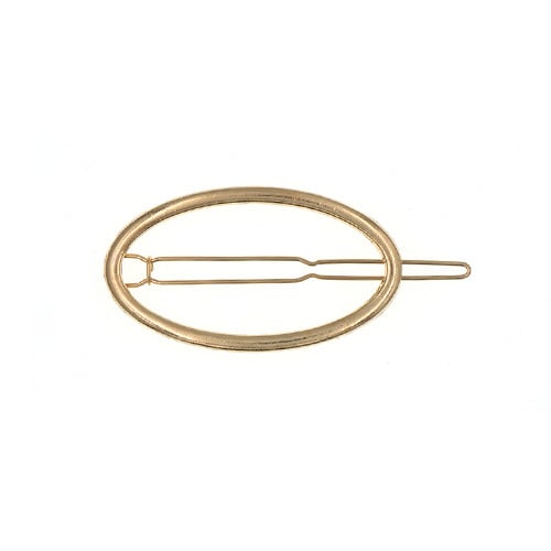 Goudkleurige ovale  haarclip