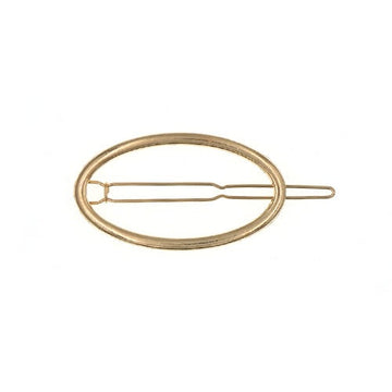 Goudkleurige ovale  haarclip