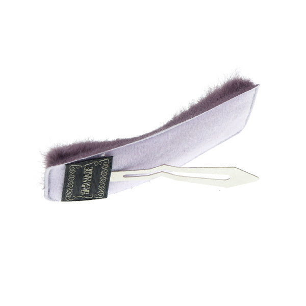 Haarclip rechthoekig soft paars