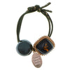 Haarelastiek groen vintage stijl