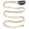 Haarketting arrow verticaal goudkleurig
