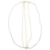 Haarketting goudkleurig strass steentjes vierkant